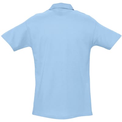 SOLS Heren Lente II Korte Mouw Zwaarlijvig Poloshirt (Hemelsblauw)