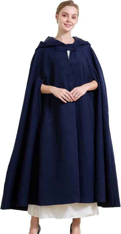 Dames Cape - Warme Poncho - Feestelijke Gelegenheid - Met Praktische Zakken - 90 of 127 cm - Zwart