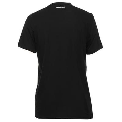 Dsquared2 Sigaret Fit Bubble DSQ2 Logo Zwart T-shirt