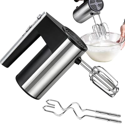 Elektrische Handmixer - Keukenmixer Slagroomklopper - Bakken en Koken - Stabiele Snelheidsregeling - 95 x 175 x 95 cm - Wit