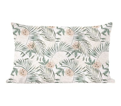 Sierkussens - Kussentjes Woonkamer - 50x30 cm - Monstera - Palmblad - Jungle - Tropisch