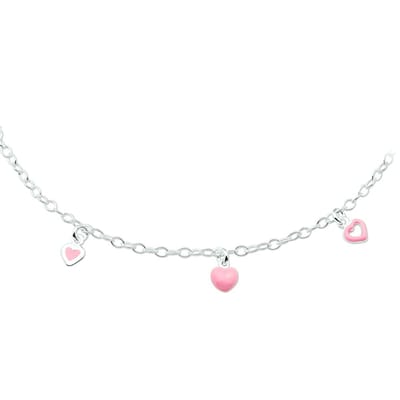 Zilveren Collier hart 2 1018888