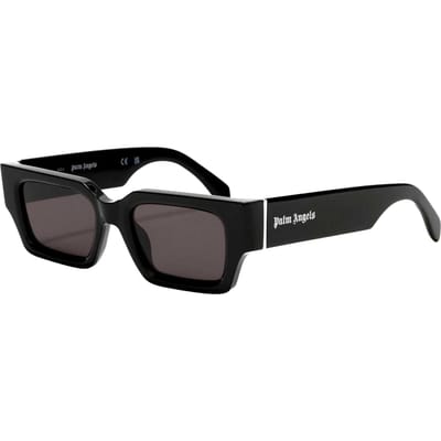 Palm Angels Heren Hyde Rechthoekige Zonnebril (Zwart/Donkergrijs)