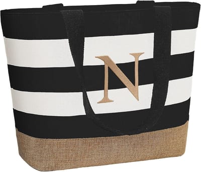Gepersonaliseerde Strandtas Dames met Naam of Initiaal