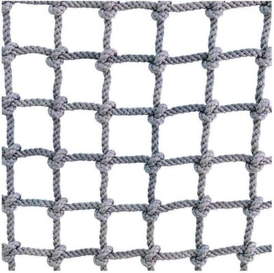 Veilig Klimnet - Speelnet Hekwerk - Kinderveiligheid Buiten - Weerbestendig Polyamide - 1 x 1 m - Zwart