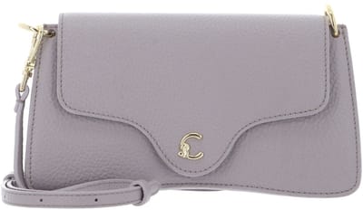 COCCINELLE Leren schoudertas clutch C-Me Calf Hi-Tech Crossbody Bag Oyster mauve