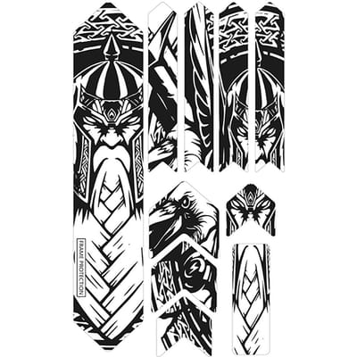 Autocollant de cadre de vélo de montagne, protecteur de cadre résistant aux rayures, autocollant amovible pour vélo de route Type 5 black