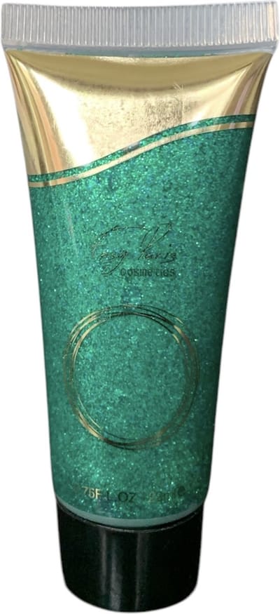 Easy Paris Cosmetics - Glitters - Vloeibare glitters - Schminkglitters - Gezichtsglitters - Lichaamsglitters - Oogschaduw glitters - Decolleté glitters - Grime - Glitter gel - Groen - 22 ml - Carnaval - Festival - Feest