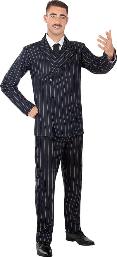 FUNIDELIA Gomez Addams Kostuum voor mannen - The Addams Family - Maat M - Blauw
