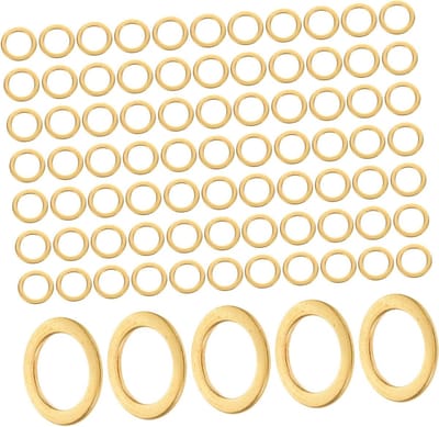Skateboard Ring Set - Onderdelen - Skateboard Onderhoud - Eenvoudige Installatie - 100 Stuks - Goud