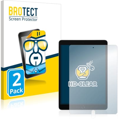 BROTECT - Screenprotector voor Apple iPad 10.2" 2021 (9. Gen.) - Folie Beschermfolie transparant 2 Stuks