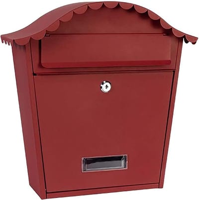 Brievenbus Pakketbox - Postbak Muur - Veilig Post Ontvangen - Waterdicht Ontwerp - 37x36x13.5cm - Zwart
