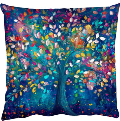 Sierkussens - Kussentjes Woonkamer - 50x50 cm - Kleurrijk - Boom - Magisch - Abstract