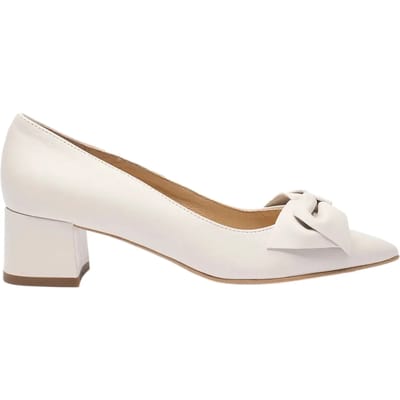 Leren pumps met strik voor dames Ryłko Joan