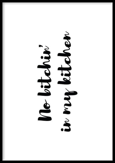 Poster My Kitchen – 30x40cm – keuken poster - 210g Fotopapier