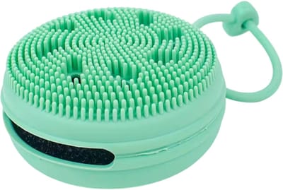 Siliconen Gezichtsborstel & Mini Gezichtsreiniger – Exfoliërende Scrubber voor Dieptereiniging, Blackhead Verwijdering en Huidverzorging - Groen