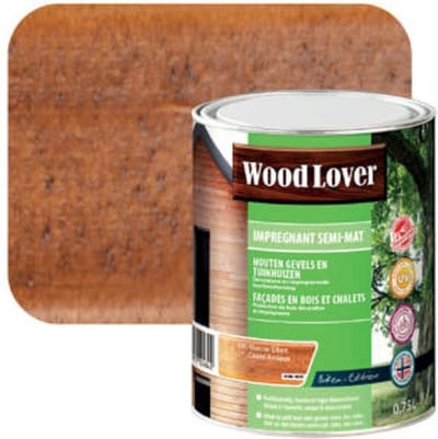 WoodLover Impregnant Semi mat - Beits - Transparante 2 lagige beits in natuur kleuren - 690 - Moeras Eiken - 0,75 l