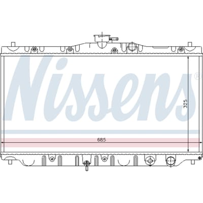 Radiator, motorkoeling NISSENS 63304