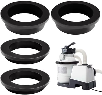 IMstore - Pool Sealing Rings - O-Ring Vervangingen - Hoogwaardige Siliconen - Zwart - Compatibel met Intex Sand Filter Pump - Voor onderhoud van je...