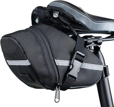 Waterdichte Fietszadel Tas met Flessencompartiment en Reflecterende Elementen voor Fietstoebehoren en Accessoires