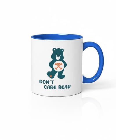 Don't Care Bear Mok - Koffiemok met Stoere Bear Design