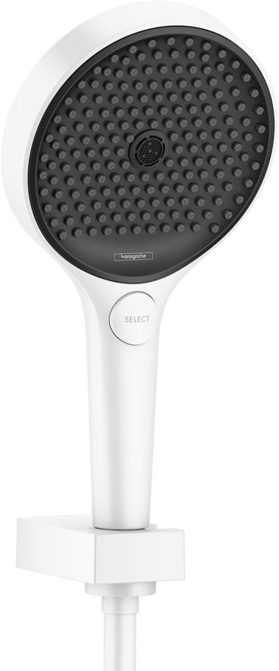 Hansgrohe Hg Shower Set Rainfinity 130 3Jet Porter Matt White With 1600Mm Shower