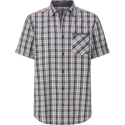 Babista herren Overhemd Met Korte Mouwen - 39/40 - wit - Plus Size