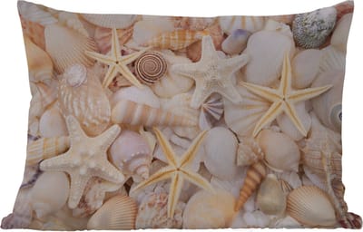 Buitenkussens - Tuin - Zeesterren - Schelpen - Strand - Zomer - 50x30 cm