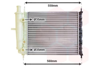 Van Wezel - RADIATOR VOOR FIAT BRAVA/BRAVO 1995-2001 07776507