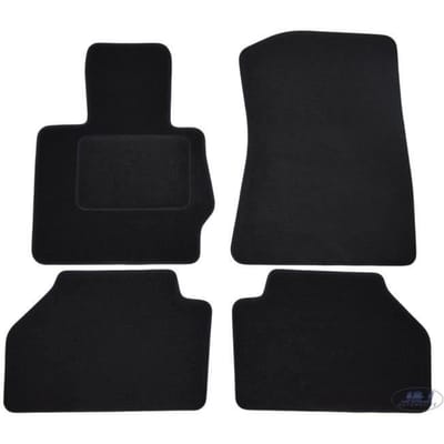 Tapis De Sol Noir Velours - J&J AUTOMOTIVE - BMW X3 F25 - Sur Mesure - Antidérapant - Imperméable noir