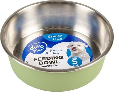 Duvoplus - Drinkbak - Hond - Eetkom Matte Fix 450ml - Ø12,8cm Groen - 1st