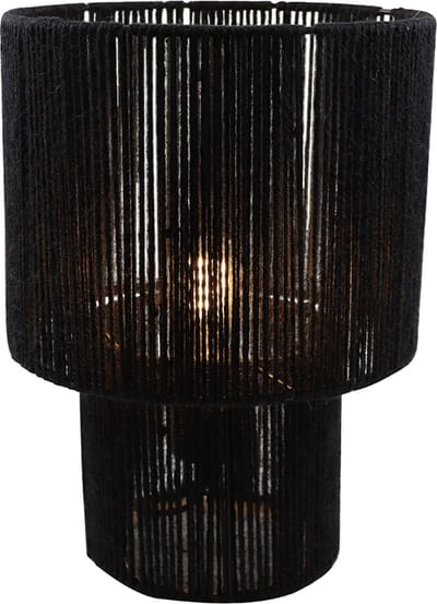 Olucia - SANNY - Tafellamp - Zwart - Vorm: Rond