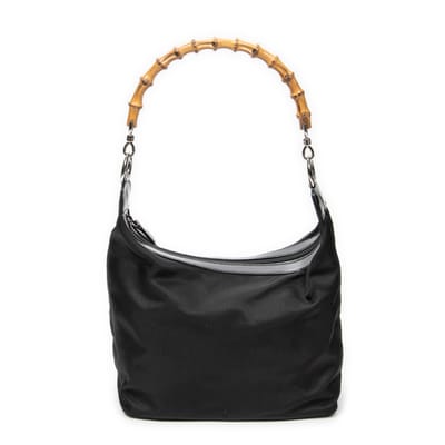 Bamboo Zip Hobo   schoudertas