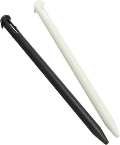 2x Stylus Pen geschikt voor New Nintendo 2DS XL - Wit-Zwart