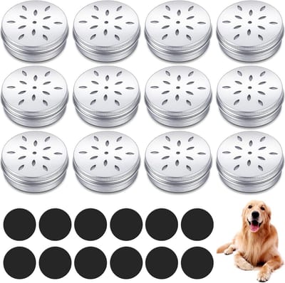 Trainingdozen voor Honden, 10 Stuks Geurtraining Set met Holle Deksel en Magnetische Stickers voor Olfactorische Activiteiten en Neuswerk