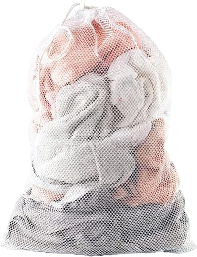 Grote Waszak van Mesh 50x60 cm, Ideaal voor Wasmachine, Reizen en Thuisgebruik, Duurzaam en Ademend