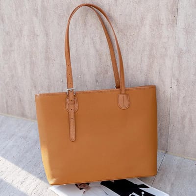 Premium Sense Commuter Schoudertas Nieuwe Tote Tas Grote Capaciteit Jurgent Leer Emmer Tas gray