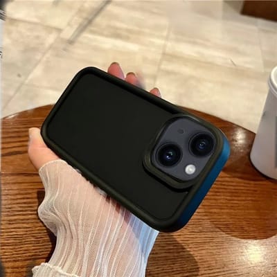 Cityhoesje - iPhone 15 – Drop proof - Soft Silicone Backcase - Zwart