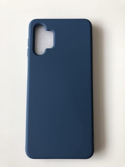 Hoogwaardige Siliconen back cover case -Geschikt voor Samsung Galaxy A32 5G - TPU hoesje Blauw (Navy)  Stevig back cover