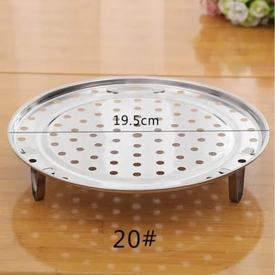 Roestvrijstalen Stoominzet Plank Kookgerei Gereedschap Multifunctioneel Stoomrek Duurzaam Pot Stoominzet Standaard Keukenaccessoires white