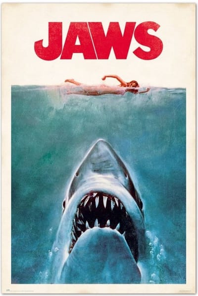 Jaws poster - Steven Spielberg - Filmposter - Haai - 61 x 91.5 cm