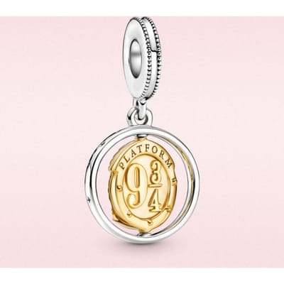 925 Zilveren Gevleugelde Sleutel Hanger Charm Draaiende Dangle Charm Snape Doe Patronus Fit Armband dames sieraden gray