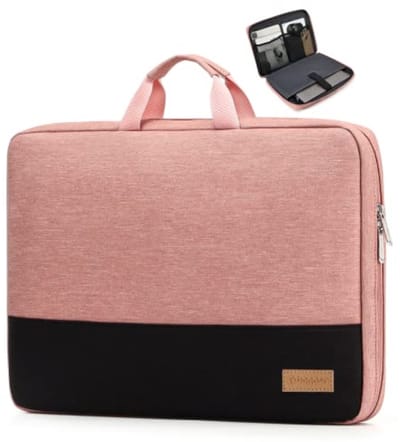 Laptophoes 15-16 inch - Waterbestendig met 4-laagse bescherming - TSA-vriendelijk - Roze