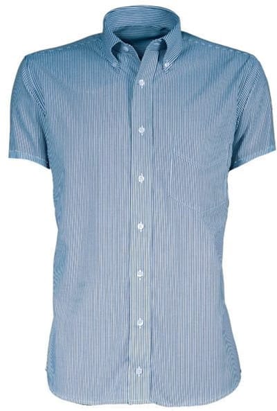 Giovanni Capraro herenoverhemd 37 | Blauw/wit gestreept | Maat 38