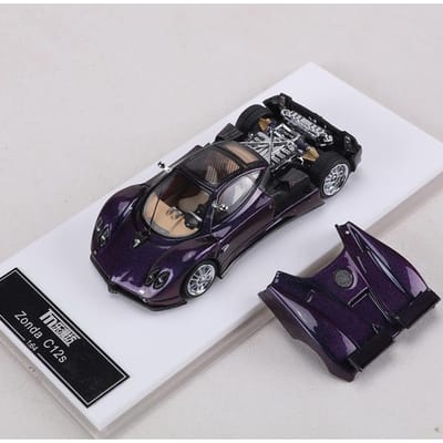 Lmf 1:64 Zonda C12S Modèle Réduit en Alliage Aimanté Capot Moteur Amovible gray