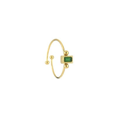 Bijoutheek Ring (Sieraad) Vierkante Steen Balls One Size