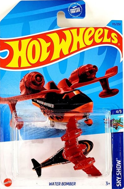 HOT WHEELS WATER BOMBER RED 115/250 1:64 HW SKY SHOW 4/5