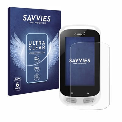 Savvies - Screenprotector voor Garmin Edge Explore 1000 - Folie Beschermfolie transparant 6 Stuks
