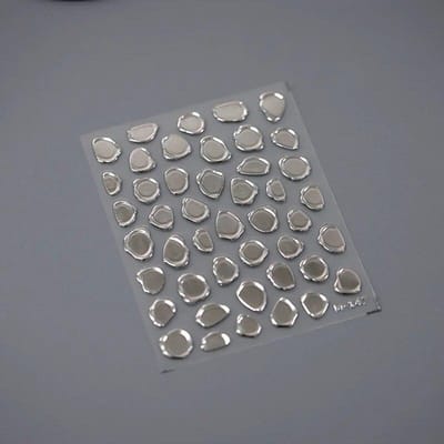 5D reliëf glanzende stempel goud zilver mat Jelly kleurrijke zegel modder stempel blok lijm Nail Art stickers stickers manicure charmes