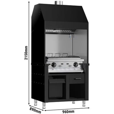 GGM Gastro Gasgrill BERLIN - 960mm - Schwarz